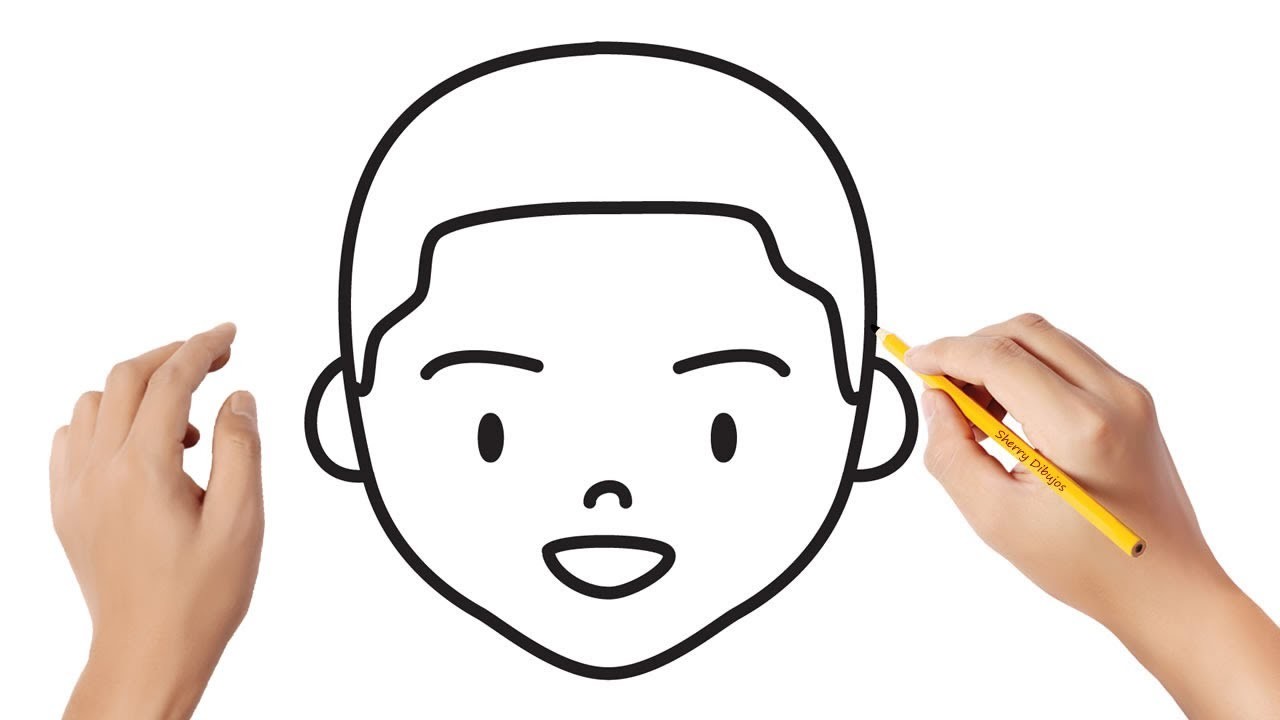 Cómo dibujar una cara de niño | Dibujos sencillos