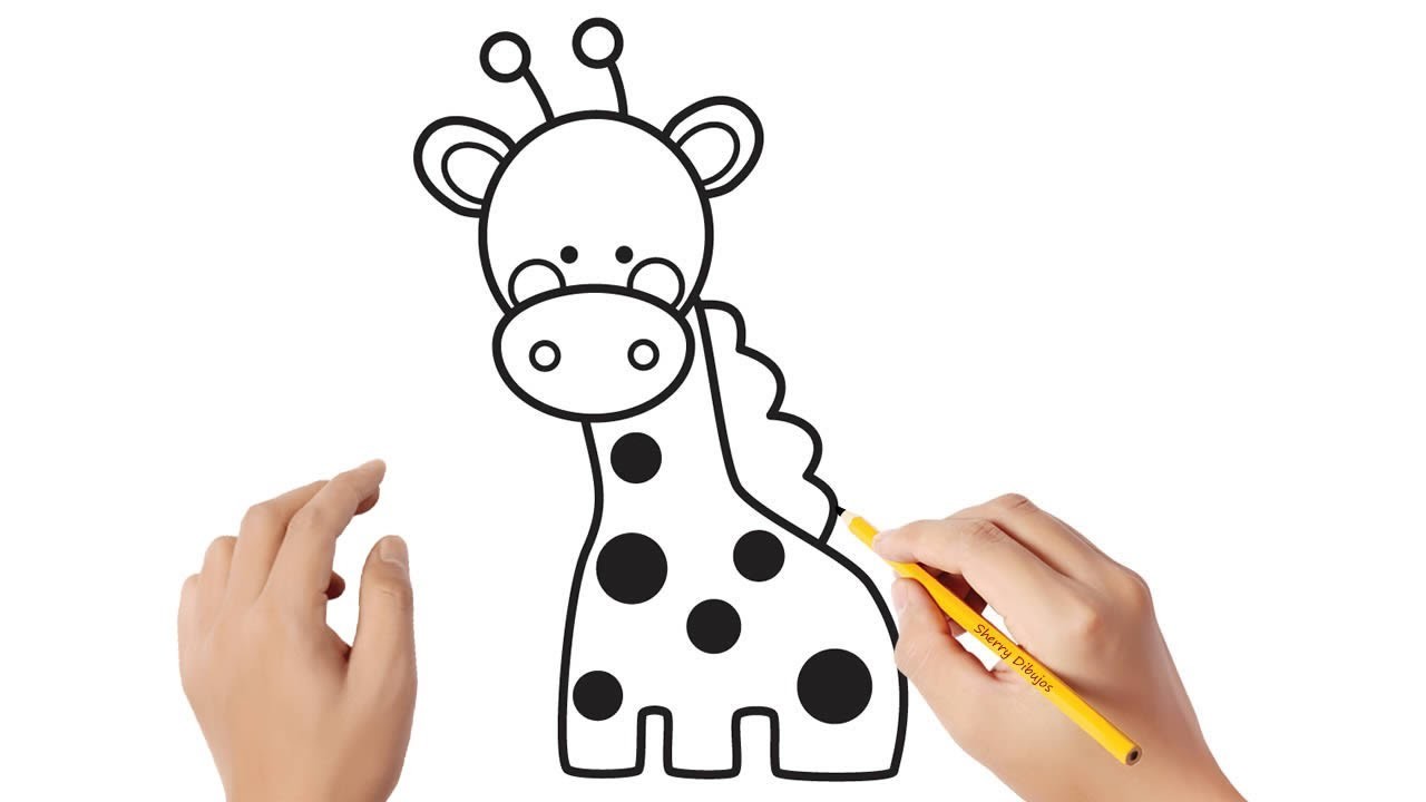 Cómo dibujar una jirafa | Dibujos sencillos