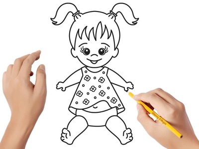 Cómo dibujar una muñeca | Dibujos sencillos