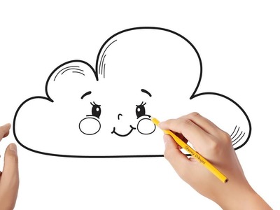 Cómo dibujar una nube | Dibujos sencillos