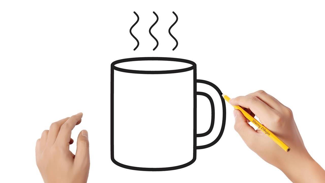 Cómo dibujar una taza | Dibujos sencillos