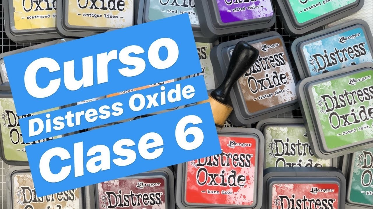 CURSO SCRAPBOOK GRATIS | Distress Oxide Vol 6 | Distress Oxide sobre Papel Kraft