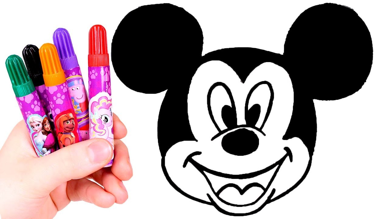 Dibuja y colorea a Mickey Mouse ????????Dibujos para niños