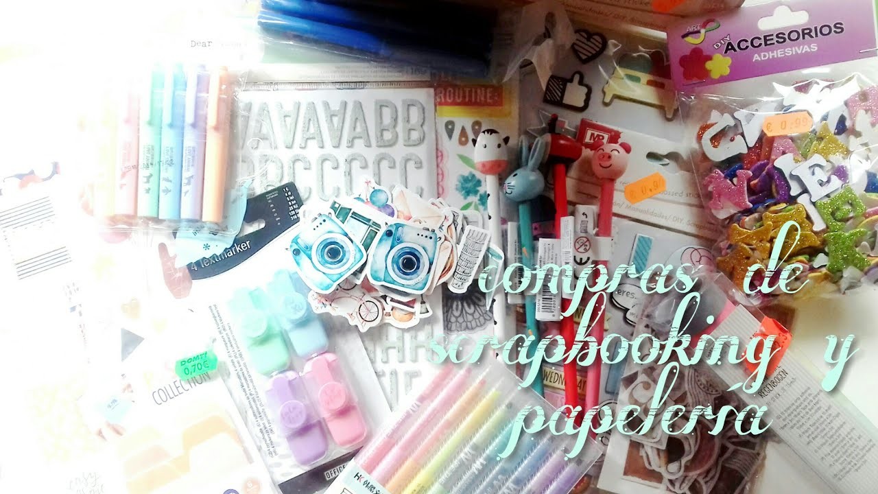 Haul de scrapbooking y papelería