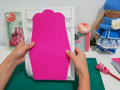 TUTORIAL TARJETA CON FORMA DE BOLSO. SCRAPBOOKING