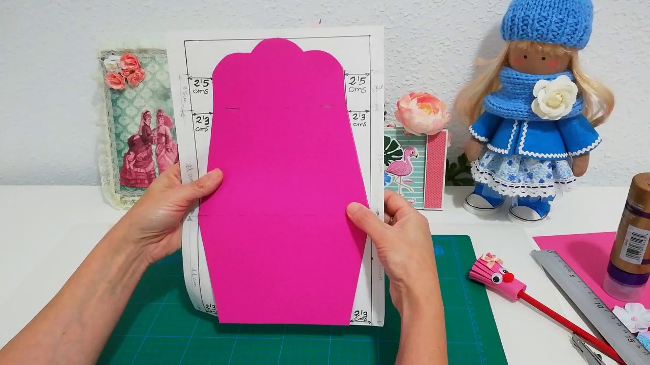 TUTORIAL TARJETA CON FORMA DE BOLSO. SCRAPBOOKING