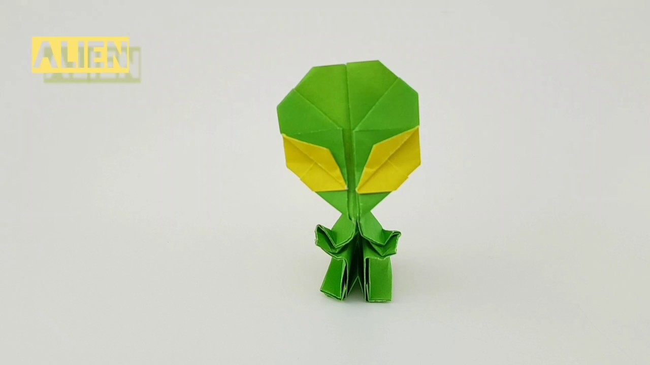 Alien origami fácil - Easy origami tutorial