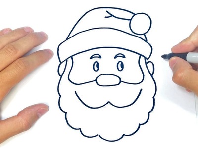 Como dibujar a Papa Noel | Dibujo de Papá Noel