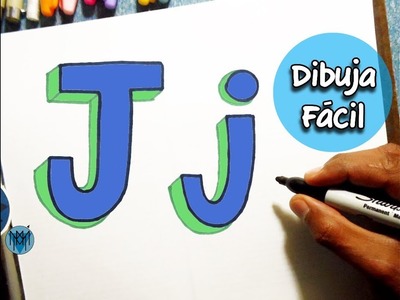Cómo Dibujar la Letra J en 3D | Dibustrador Art
