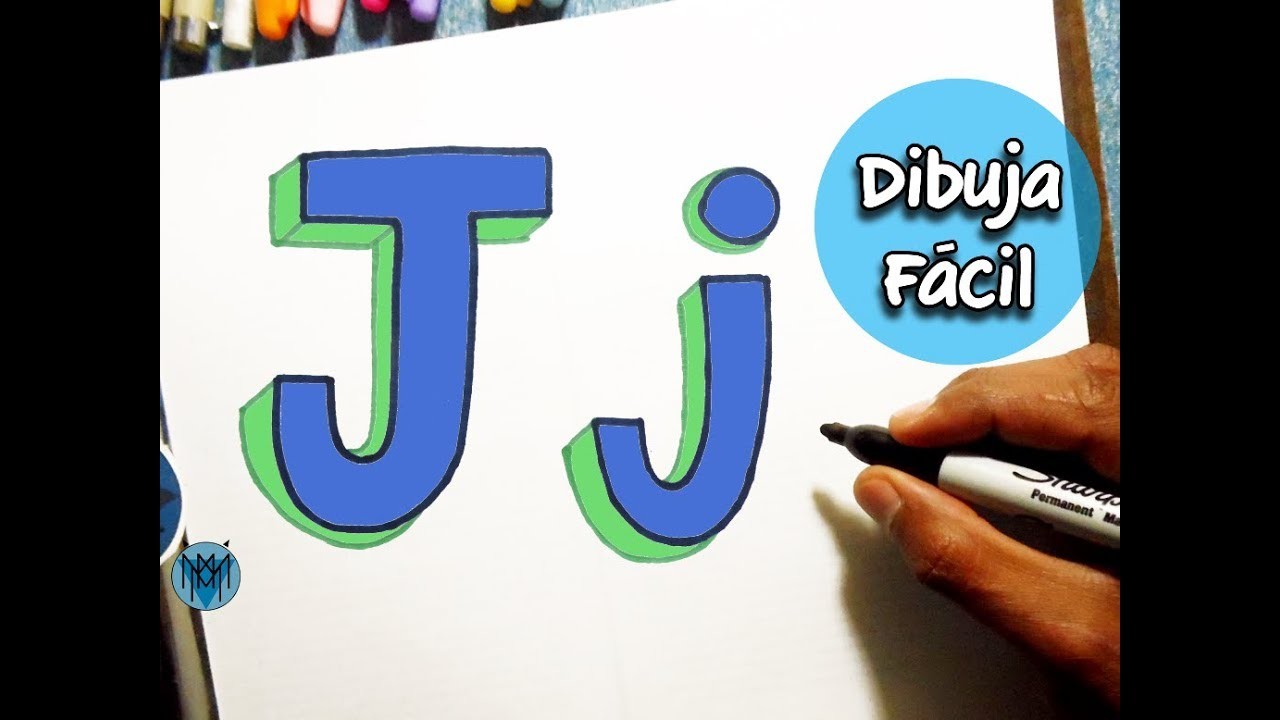 Cómo Dibujar la Letra J en 3D | Dibustrador Art
