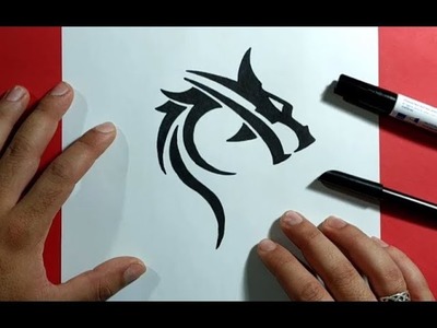 Como dibujar un dragon paso a paso 23 | How to draw a dragon 23