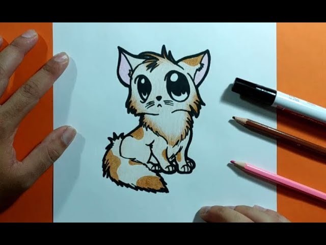 Como dibujar un gato paso a paso 39 | How to draw a cat 39