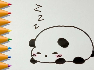 Como Dibujar un Kawaii Panda ???? How to draw a panda