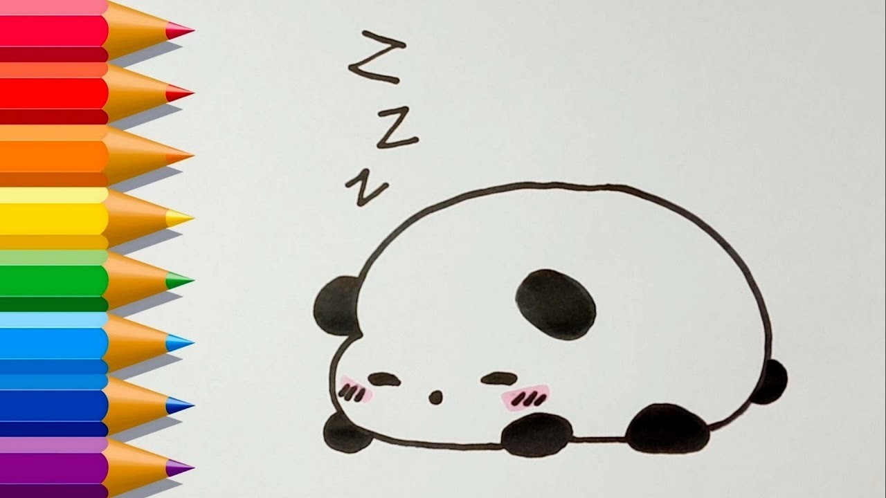 Como Dibujar un Kawaii Panda ???? How to draw a panda