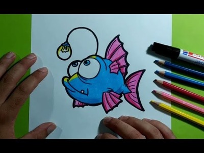 Como dibujar un pez paso a paso 23 | How to draw a fish 23