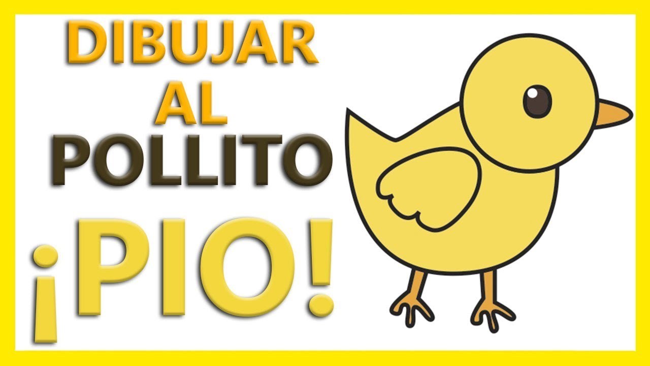 Como Dibujar un pollito PIO PARA NIÑOS paso a paso en ESPAÑOL 2019 ???? – [MUY FÁCIL]