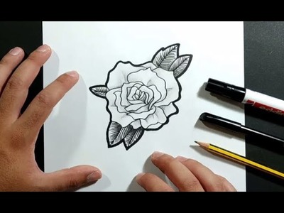 Como dibujar una rosa paso a paso 20 | How to draw a rose 20