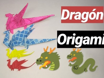 ???????? como HACER un DRAGÓN de PAPEL origami paso a paso ???????? animales de papel