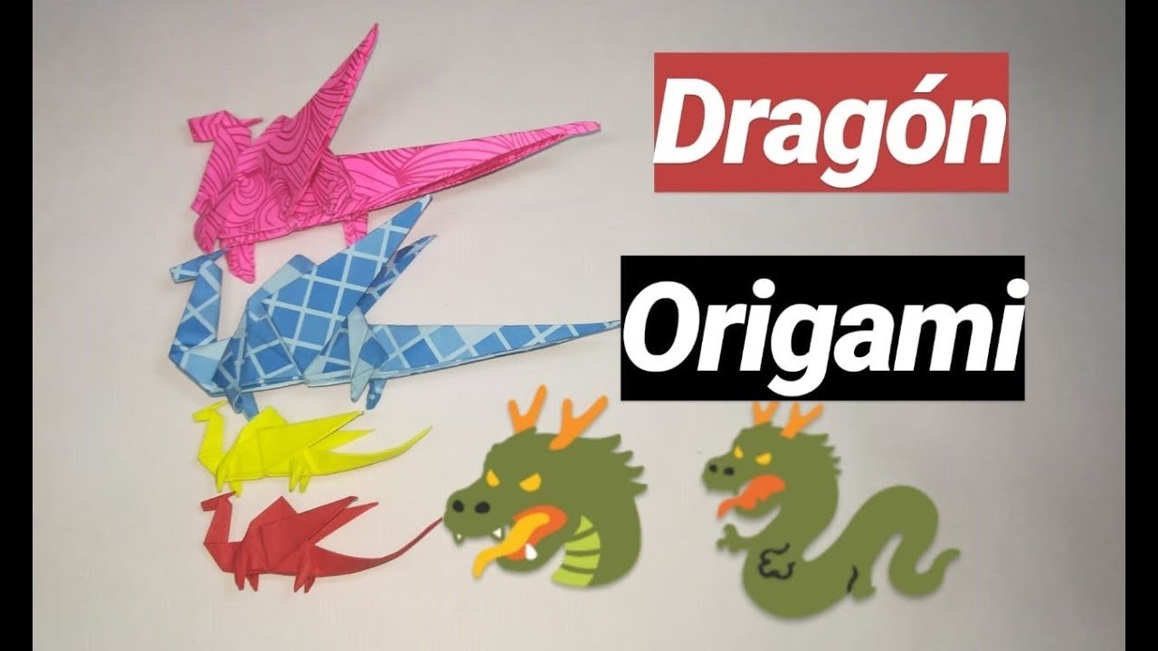 ???????? como HACER un DRAGÓN de PAPEL origami paso a paso ???????? animales de papel