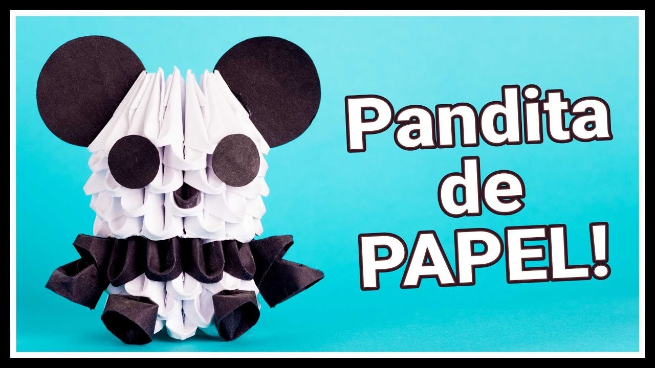 Cómo Hacer un Panda de Origami 3d Fácil Tutorial