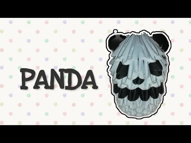 Cómo hacer un Panda en origami 3D (paso a paso)