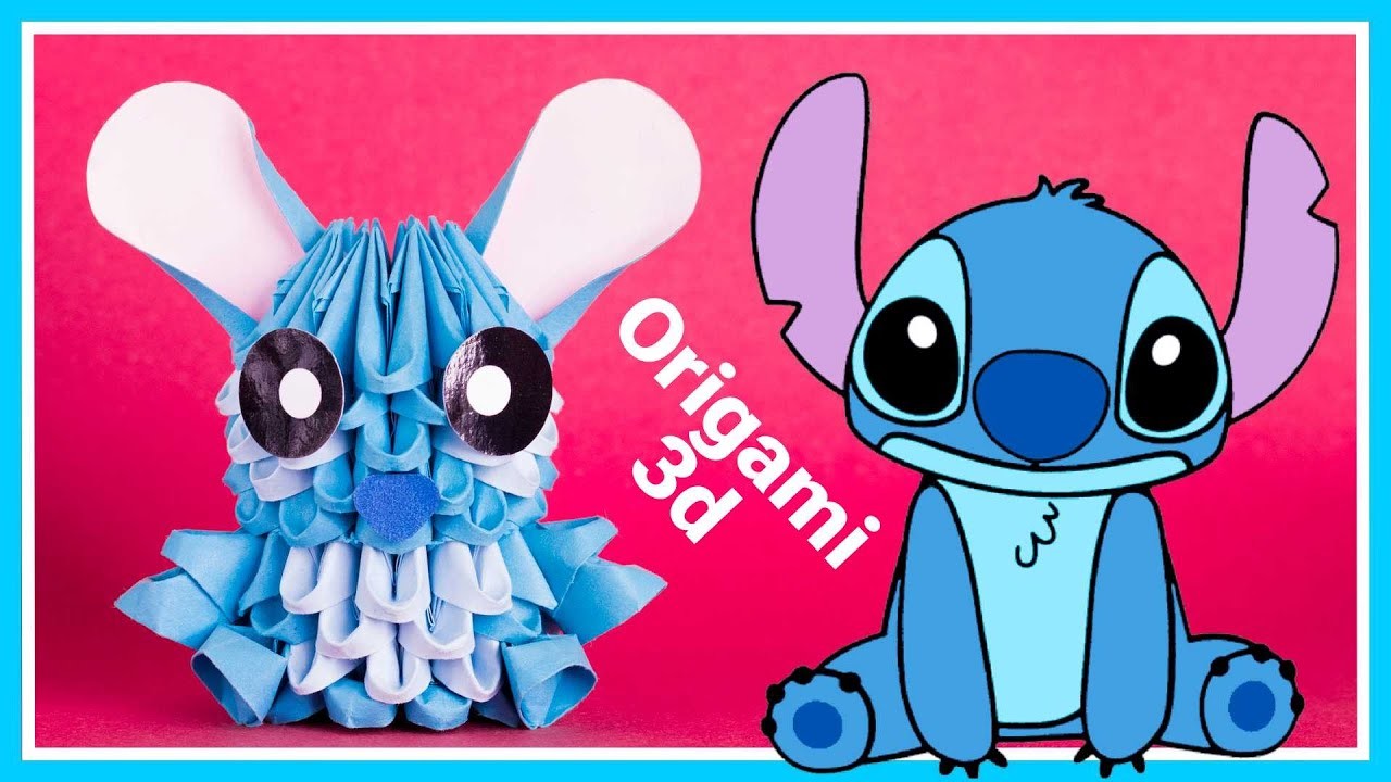Cómo Hacer un Stitch de Origami 3d Tutorial