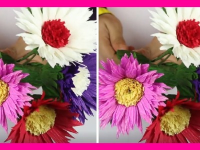 Crepe Paper Flowers   Flores de Papel Crepé ► ????????????????????????????????????????????????