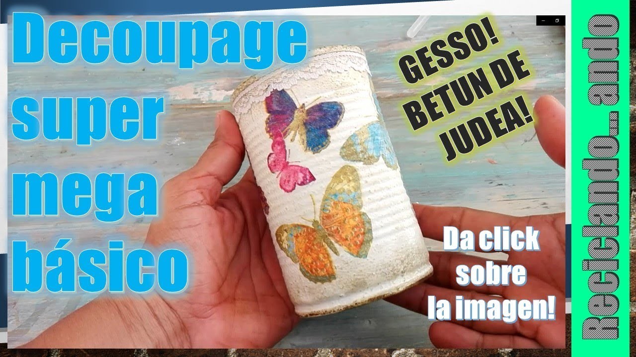DECOUPAGE SUPER MEGA BASICO+BETUN DE JUDEA   DIY