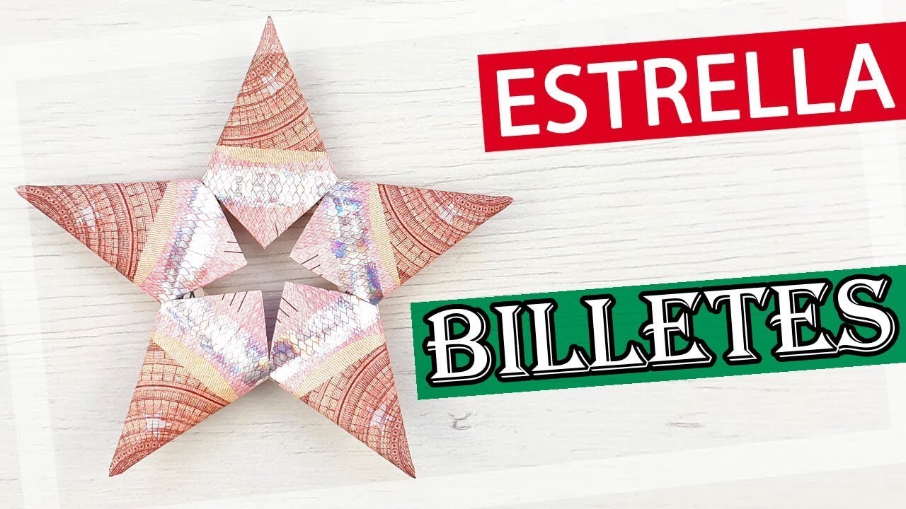 ⭐ Estrella con billetes – Origami con billetes para regalar