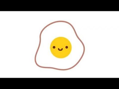 Huevo Frito - Como Dibujar un Huevo Frito Kawaii