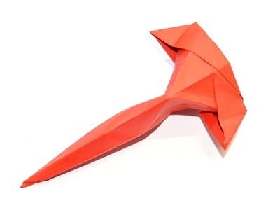 Origami - Como Hacer un Cuchillo de Papel - cuchillo de empuje