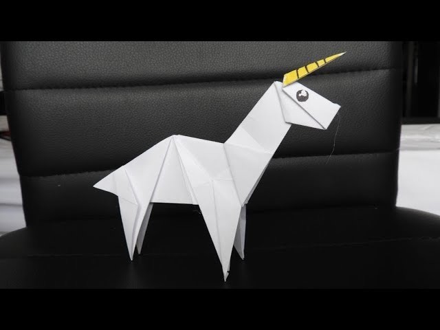 Origami Unicornio. Como Hacer un Unicornio de Papel Origami