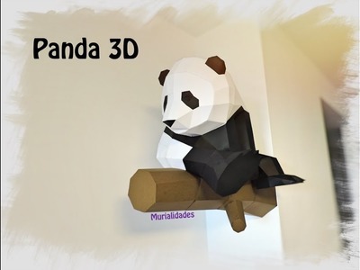 ???? Pequeño PANDA 3D de Papel. Papercraft. Consigue tu Plantilla.