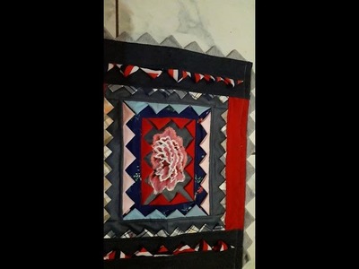 Tapete de retalhos coloridos