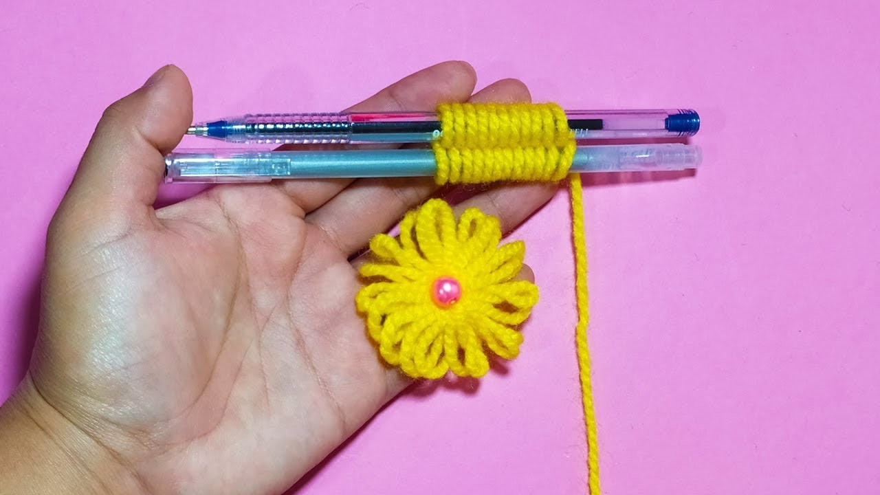 TRUCO PARA HACER FLORES #10. Hand Embroidery Amazing Trick, Easy Flower Embroidery, Sewing Hack