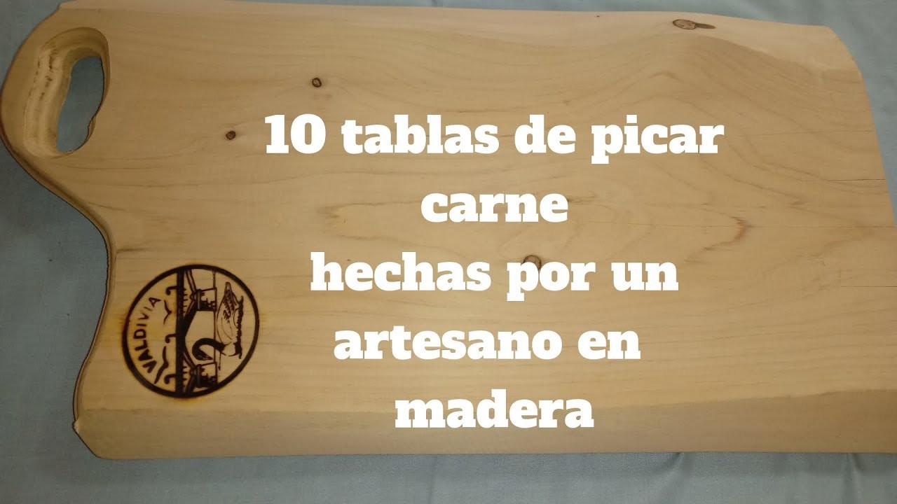 10 TABLAS DE PICAR CARNE hechas por un artesano en madera-manualidades