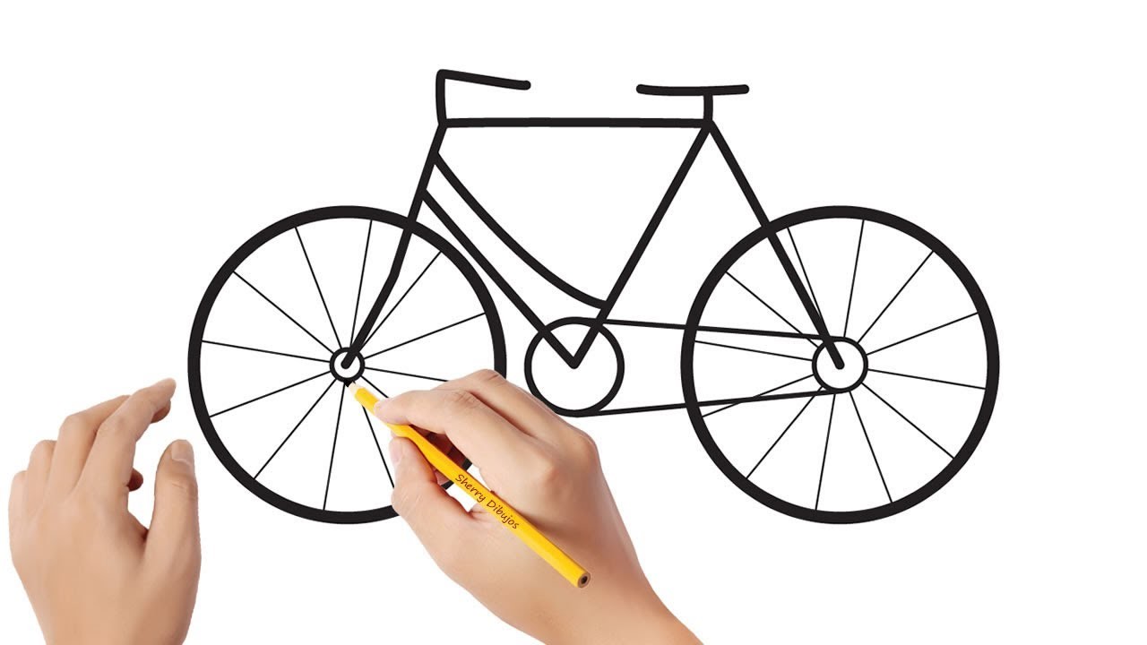 Cómo dibujar una bicicleta | Dibujos sencillos