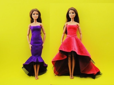 DIY Barbie Clothes Outfit Dress - Barbie Gown Dress