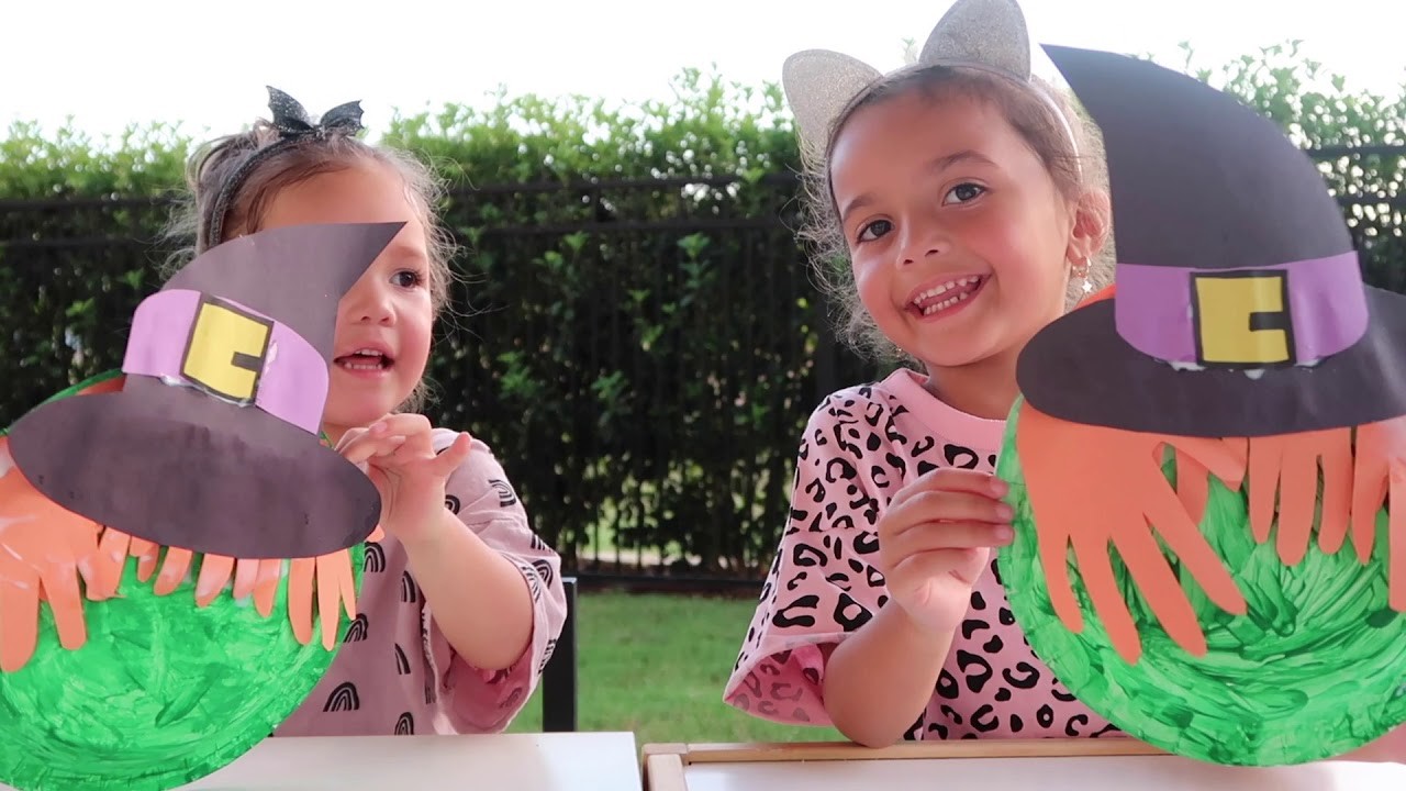 DIY de Halloween para niños. Domingo de Manualidades Con Sofia y Stella. Easy DIY Halloween Kids