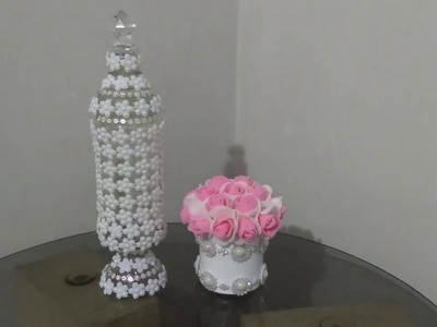 DIY Dos Ideas bonitas con envases de vidrio reciclados .Best out of waste ideas