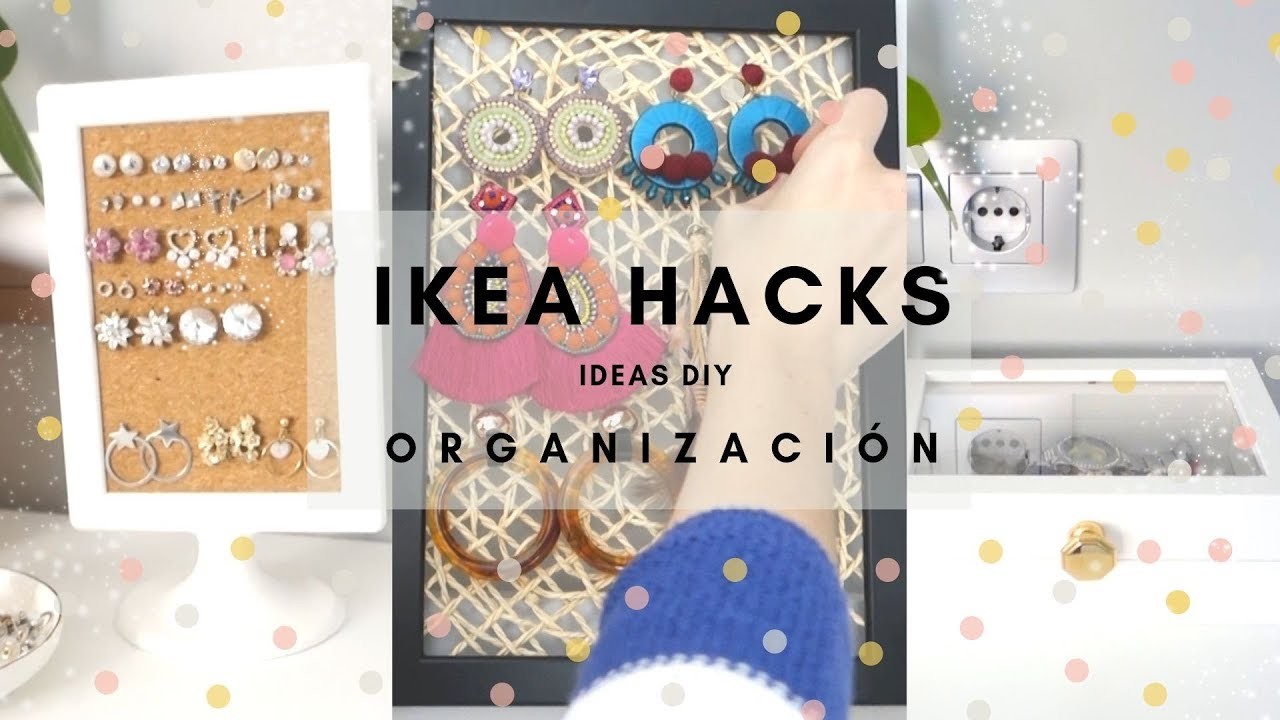DIY IKEA HACKS ✂️????: IDEAS DE ORGANIZACIÓN PARA BISUTERÍA ( HAPPINESS BOUTIQUE AND LUXENTER)