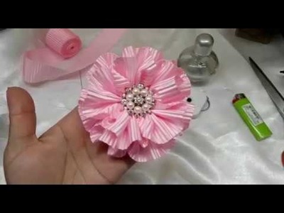 Espectacular FLOR  facil para tiaras diademas  diy, Flores y mas Mayra,DIY #012