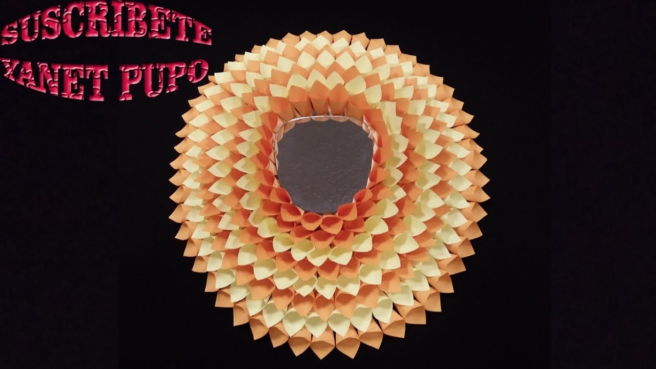 ESPEJO DECORATIVO MANUALIDADES ♻️????