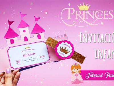 Invitación de Princesa castillo ???????? para tu fiesta| Partypop DIY!????| Castillo de princesa