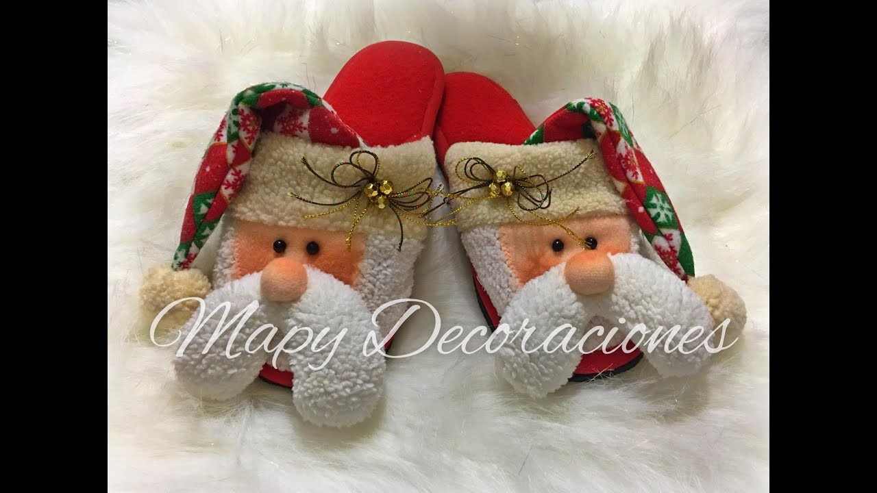 Pantuflas Navideñas, Christmas slippers