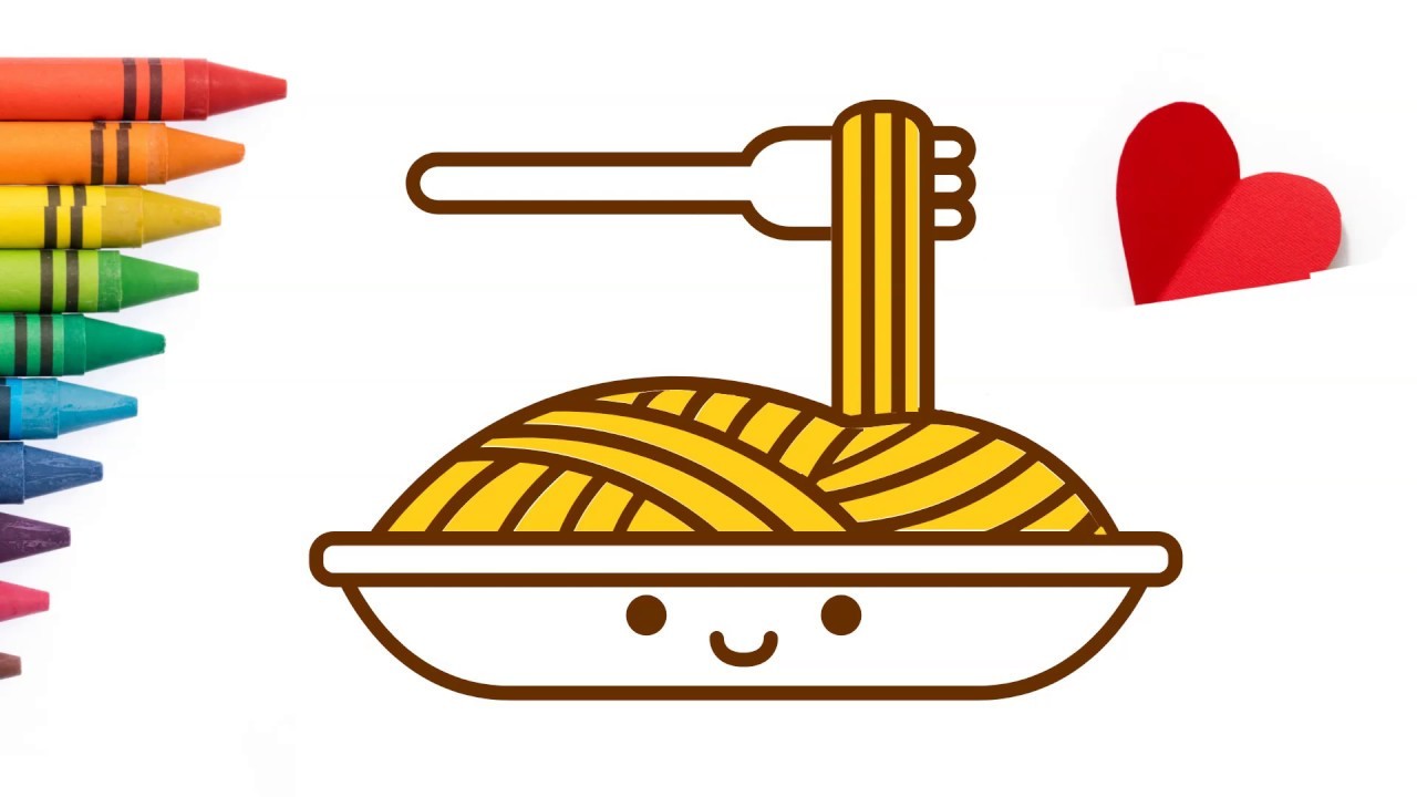 Pasta - Como Dibujar Pasta Kawaii Facil
