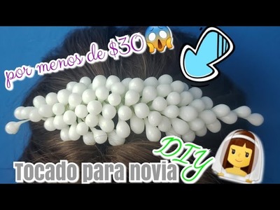 TOCADO DE NOVIA POR MENOS DE $30 PESOS!! |MI BODA DIY|♡By Zari*