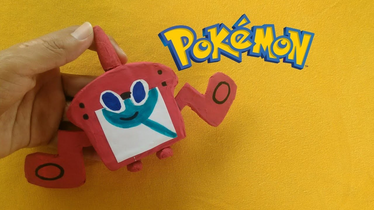 Así se hace a Rotom con material reciclado. Pokémon alola DIY. paper toy.