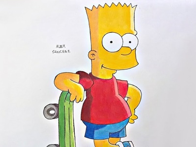 Como Dibujar a Bart Simpson | How to Draw Bart Simpson | The Simpson | ALEX STAR