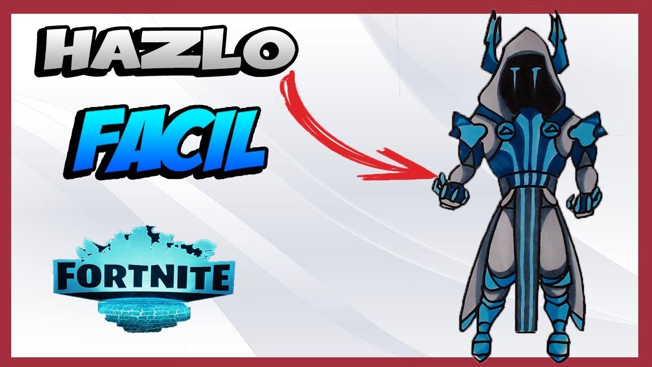 ????COMO DIBUJAR FORTNITE FÁCIL PASO A PASO (Ice king)